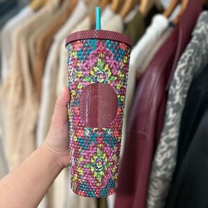 •NEW•STARBUCKS Studded 24OZ Cold Tumbler